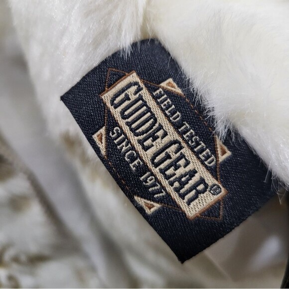 Guide Gear Faux Fur Plush Nuetral Tan White Sz L Hooded Coat - Picture 11 of 14